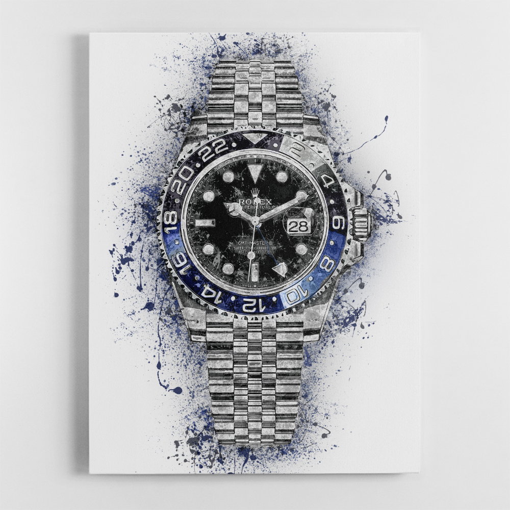 Rolex Batman Abstract Wall Art